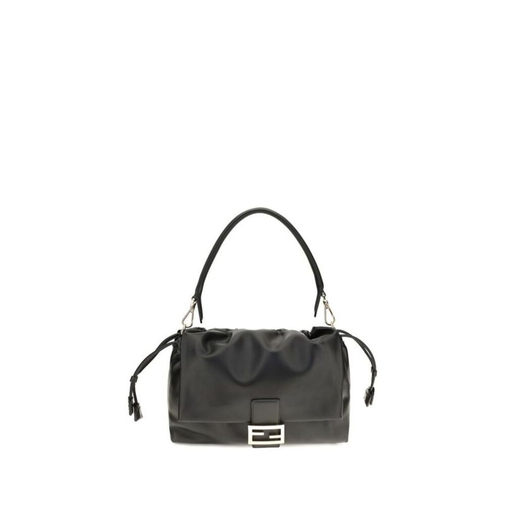 Fendi Black Calf Leather Bos Taurus Shoulder Women's Bag
